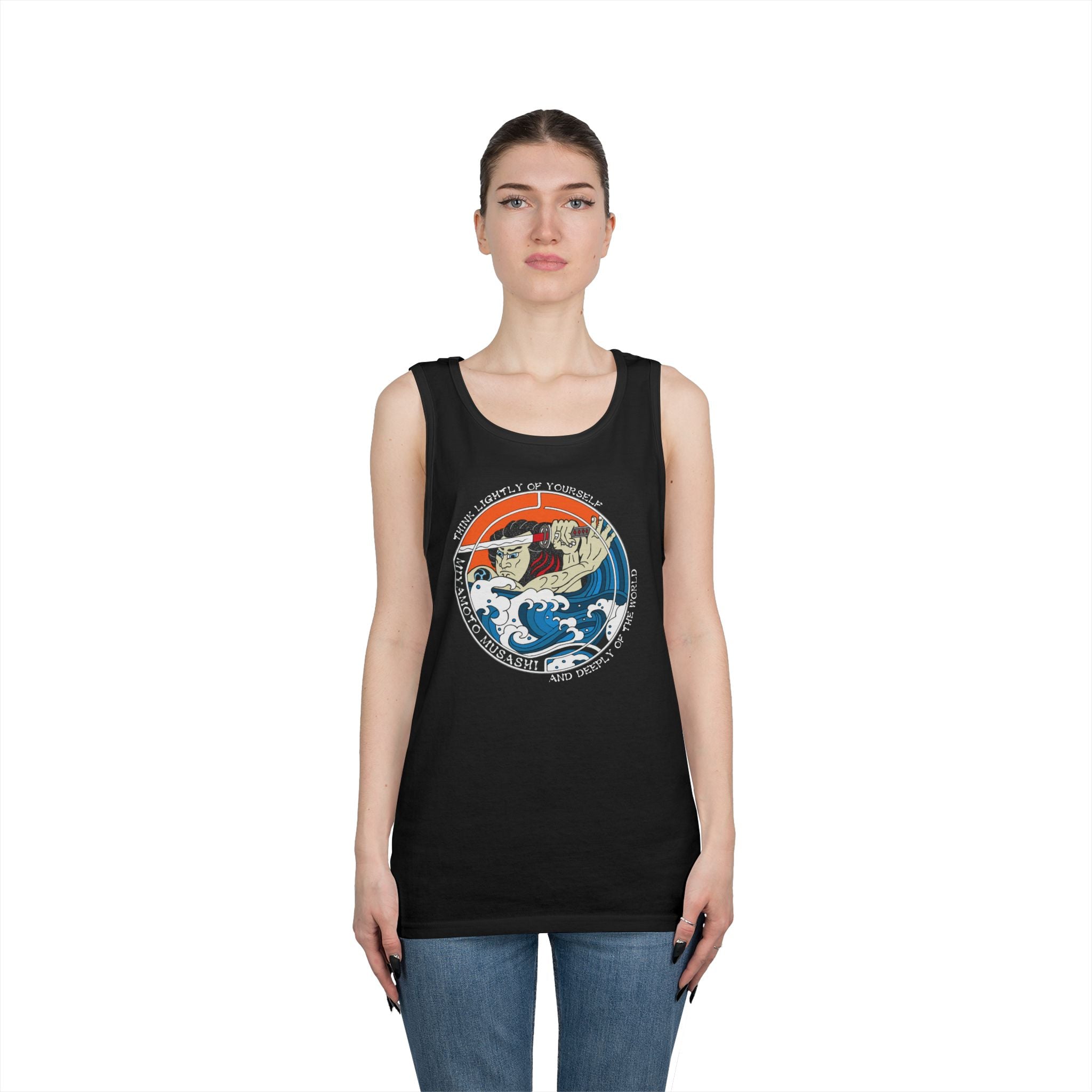 Musashi Philosophy Tank — “Think lightly of yourself and deeply of the world” Cotton Tank