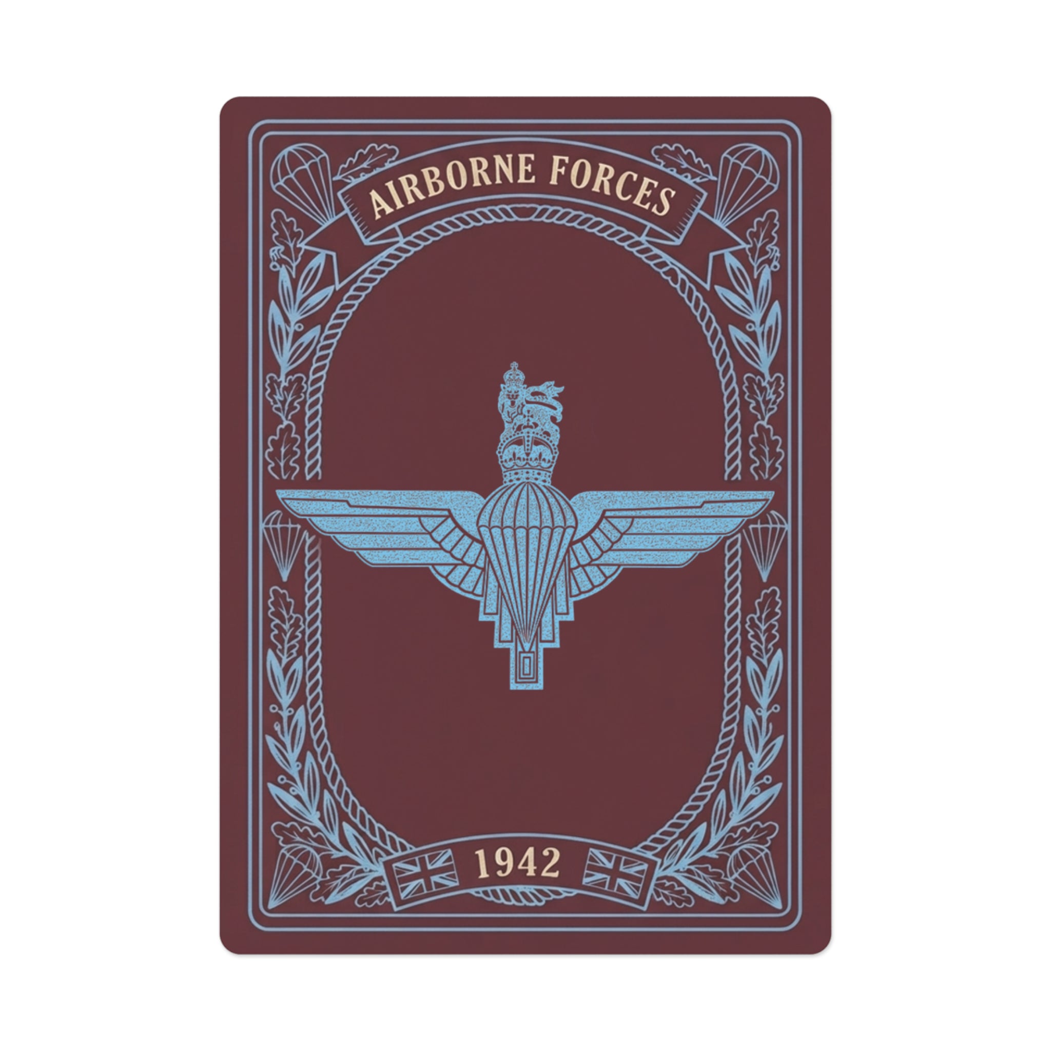 Airborne Forces Playing Cards | Parachute Regiment 1942 | Hand-Drawn Original Art by Former 1 Para CK Mackie