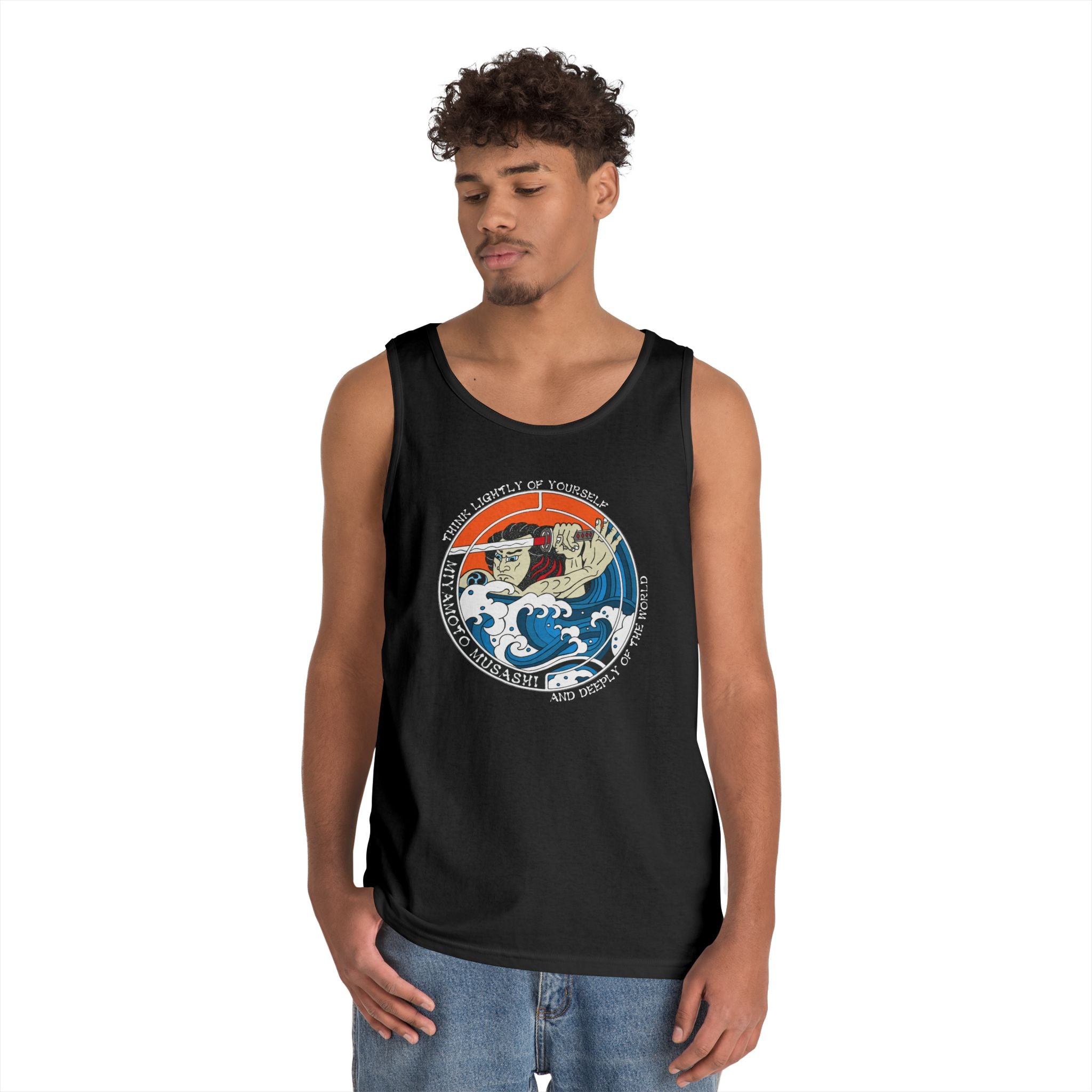 Musashi Philosophy Tank — “Think lightly of yourself and deeply of the world” Cotton Tank