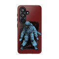 Fallschirmjäger Phone Case | WWII German Paratrooper Hand-Drawn Art | Maroon & Cambridge Blue Tough Case
