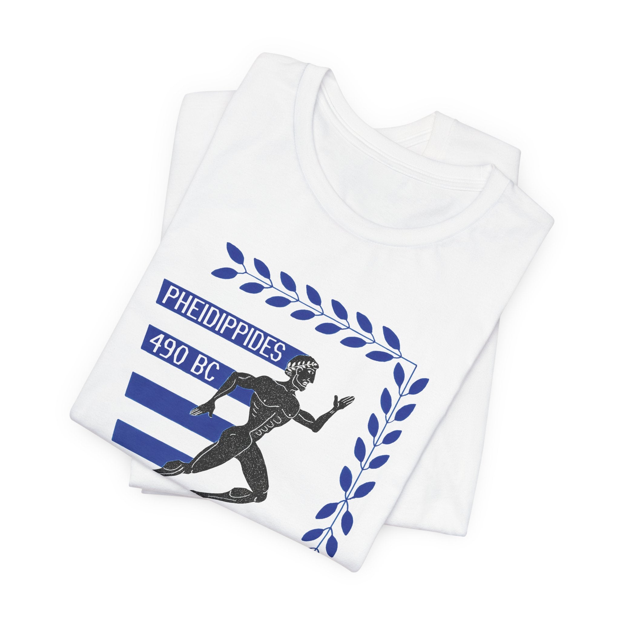 Pheidippides Marathoner Tee — "The OG Marathoner. Est. 490 BC."
