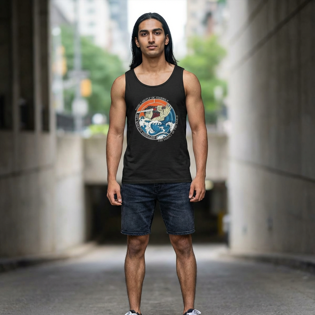 Musashi Philosophy Tank — “Think lightly of yourself and deeply of the world” Cotton Tank
