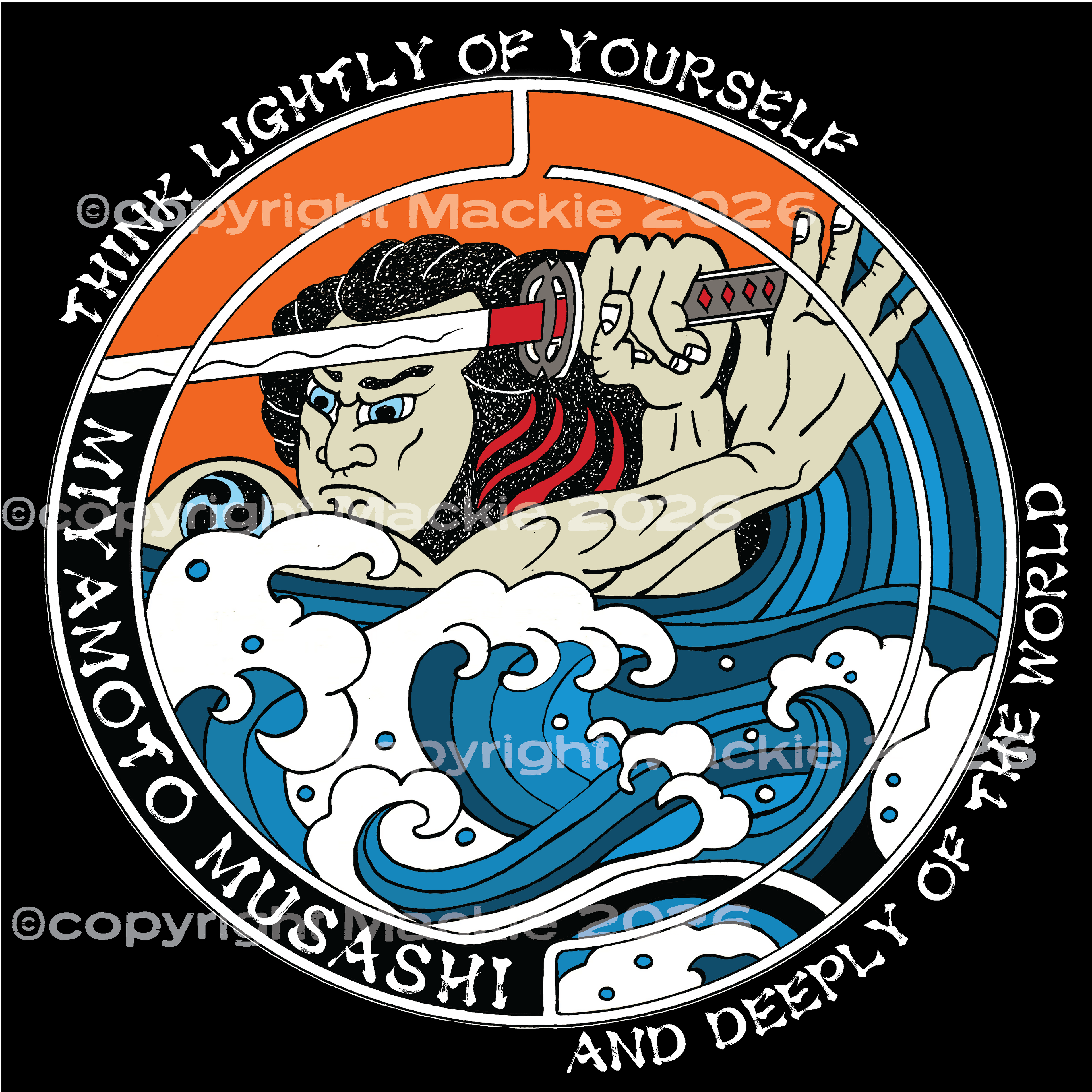 Musashi Philosophy Tank — “Think lightly of yourself and deeply of the world” Cotton Tank