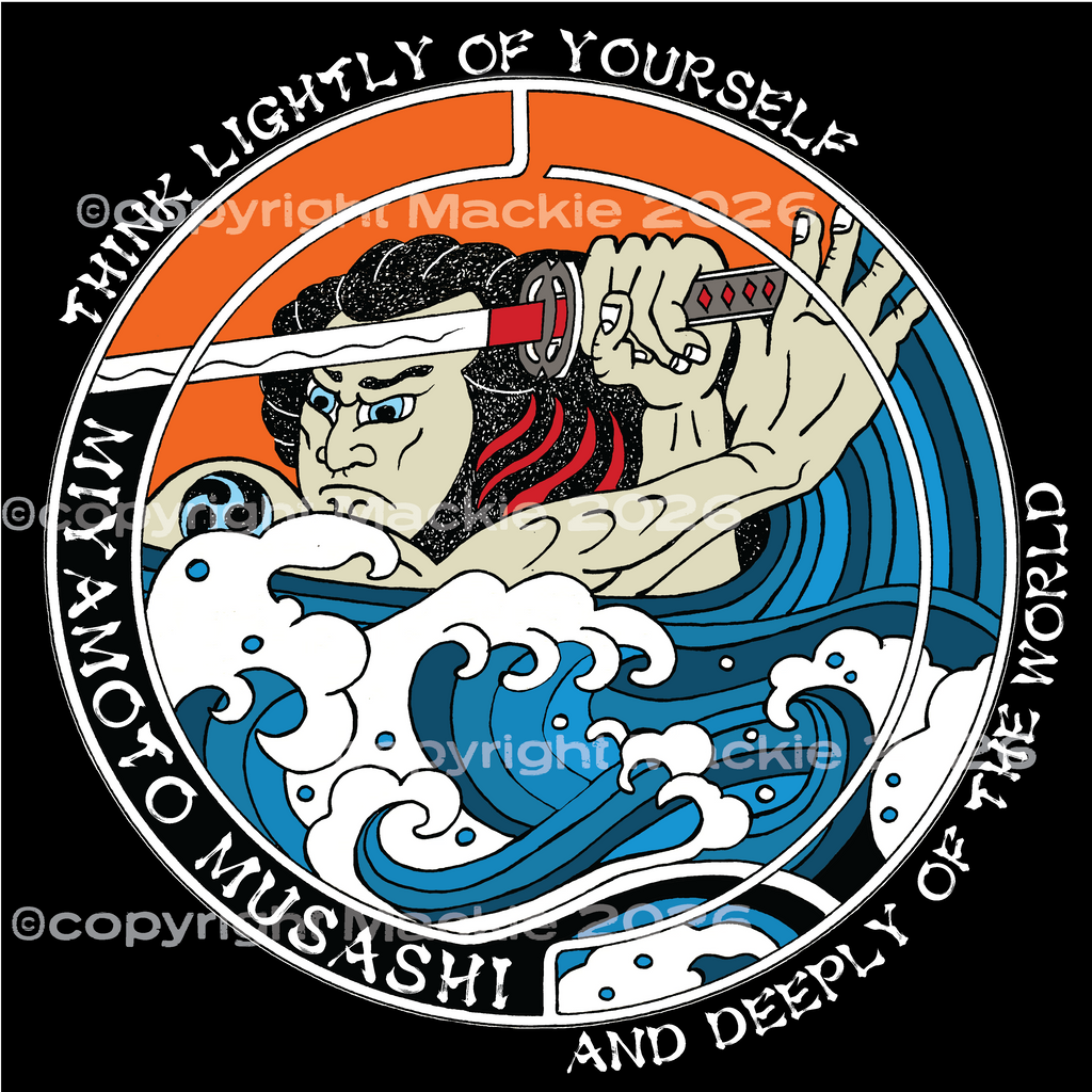 The Musashi Tee - Samurai Warrior Tee | Japanese Waves