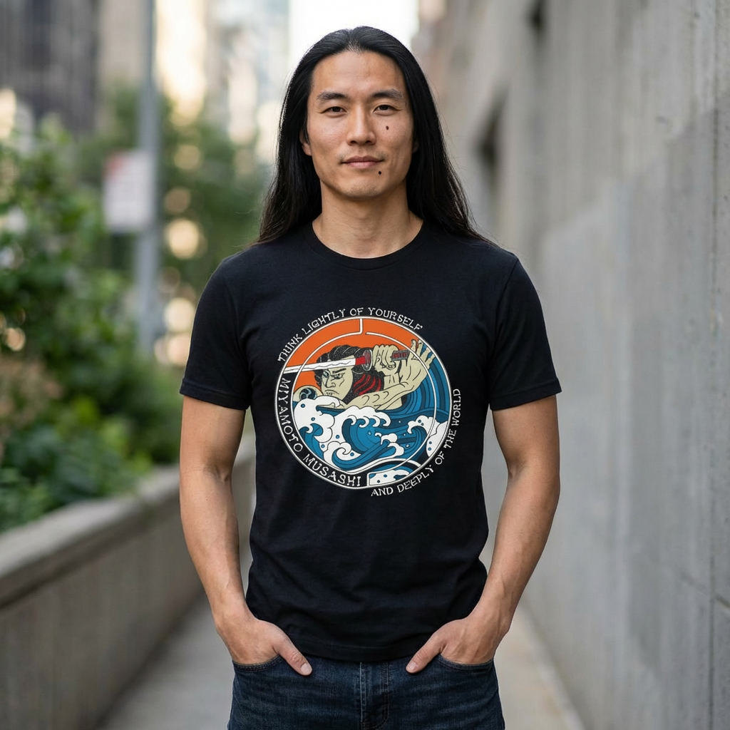 The Musashi Tee - Samurai Warrior Tee | Japanese Waves
