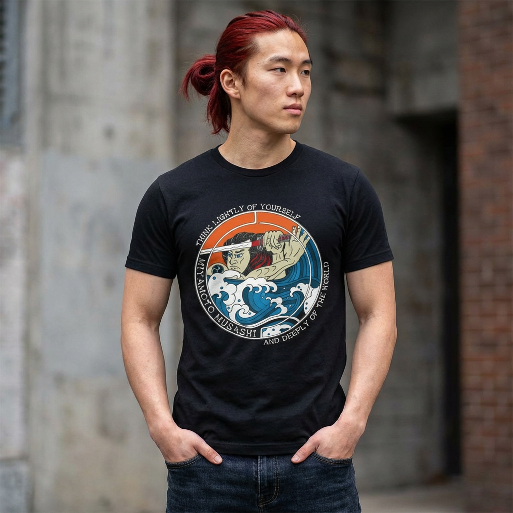 The Musashi Tee - Samurai Warrior Tee | Japanese Waves