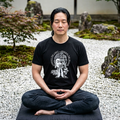 Embrace the Light Observe the Shadow T-Shirt | Buddha Shadow Self | Hand-Drawn Philosophy Art