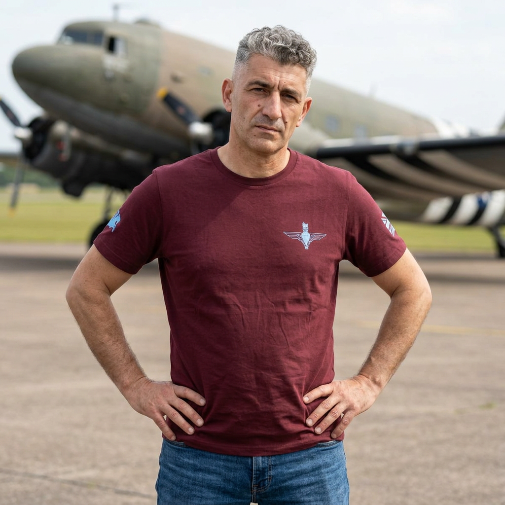 Parachute Regiment/ Fallschirmjäger Heritage Tee | Hand-Drawn Original Art by Veteran Paratrooper
