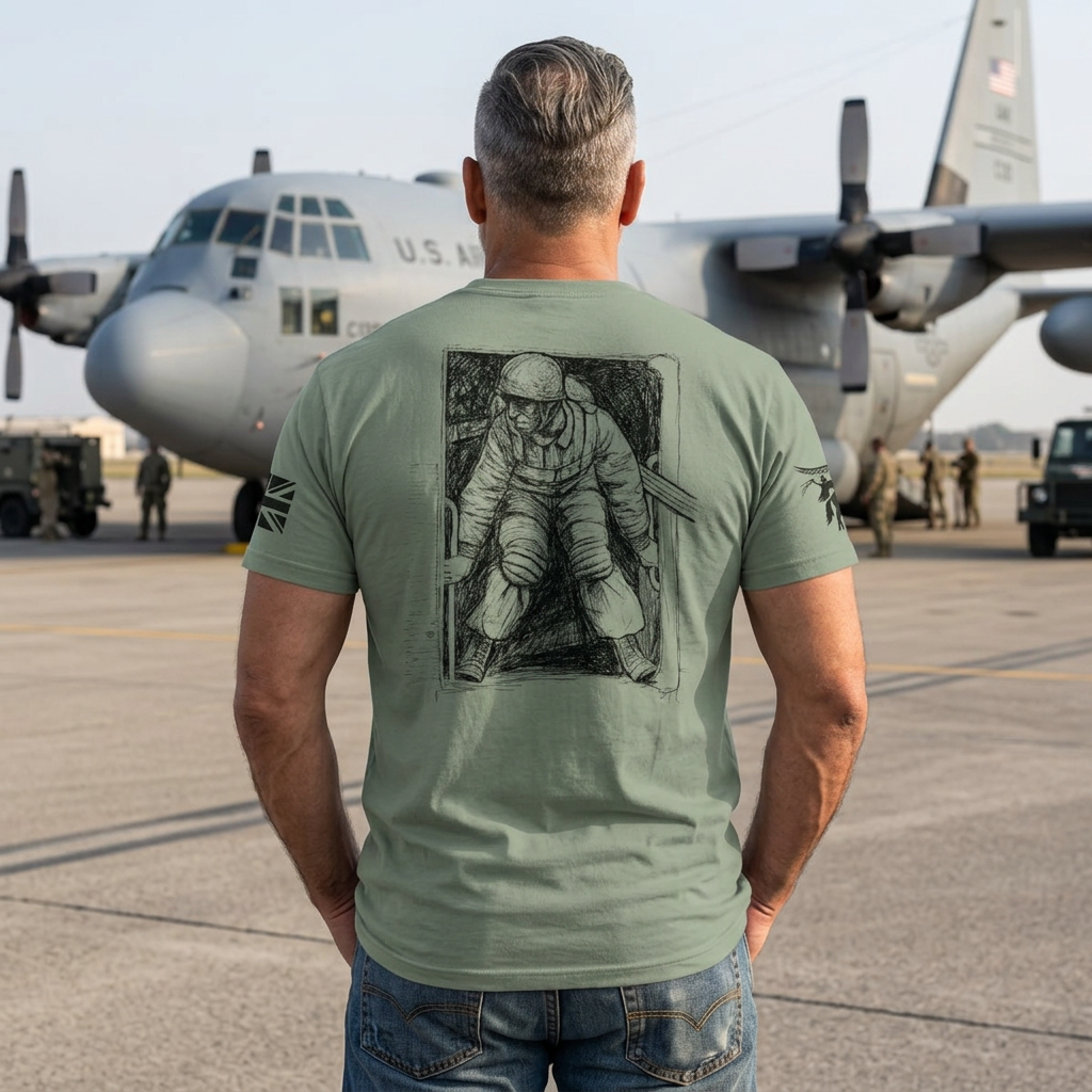 Parachute Regiment/ Fallschirmjäger Heritage Tee | Hand-Drawn Original Art by Veteran Paratrooper