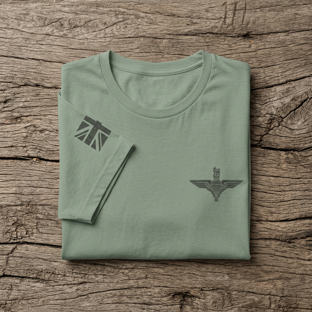 Parachute Regiment/ Fallschirmjäger Heritage Tee | Hand-Drawn Original Art by Veteran Paratrooper