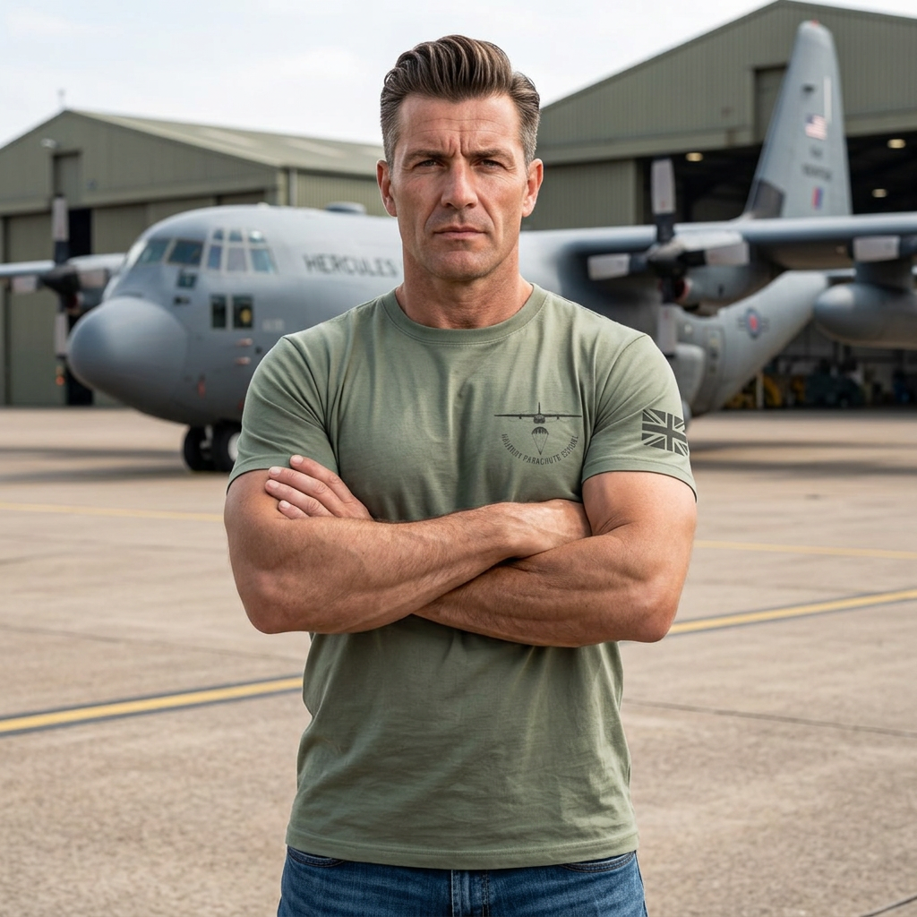 Military Parachute School Tee — RAF Brize Norton