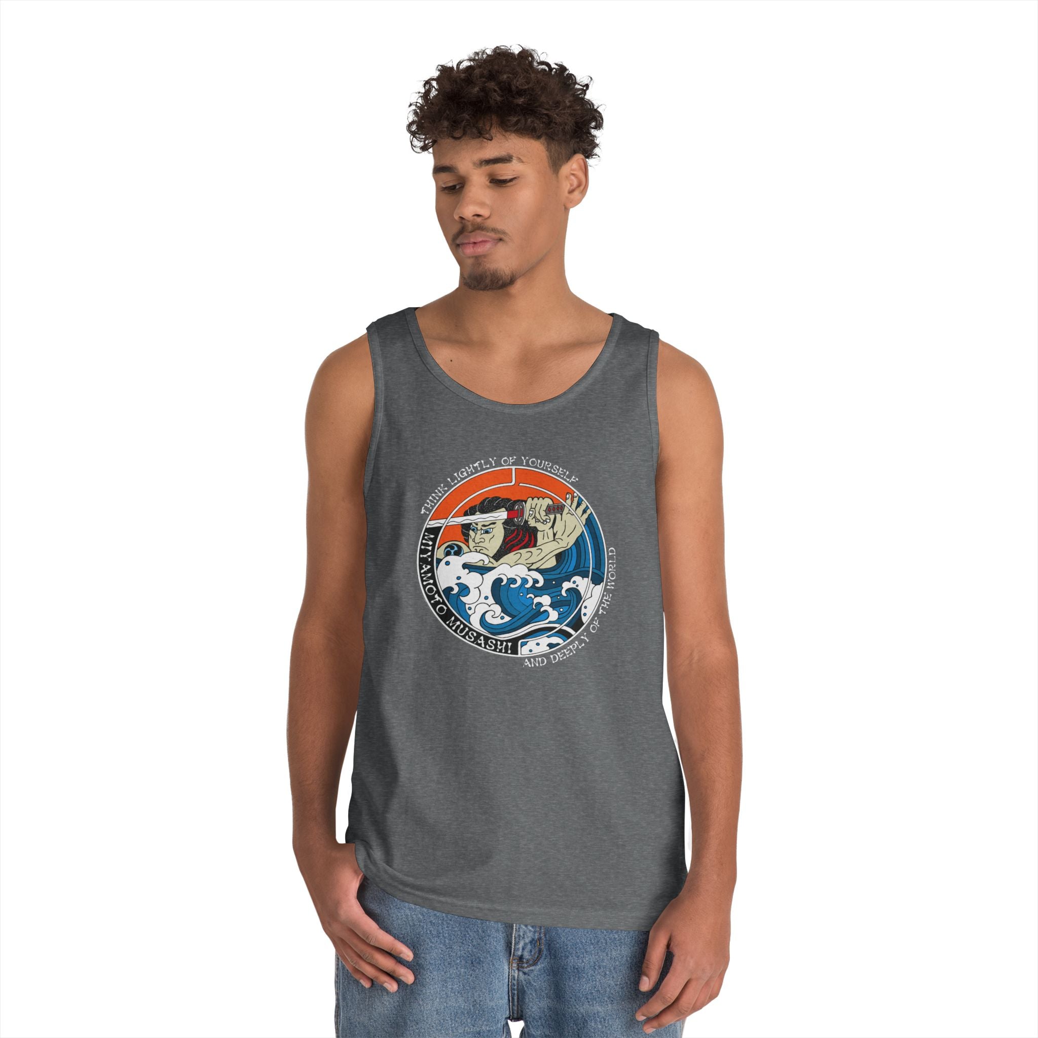 Musashi Philosophy Tank — “Think lightly of yourself and deeply of the world” Cotton Tank