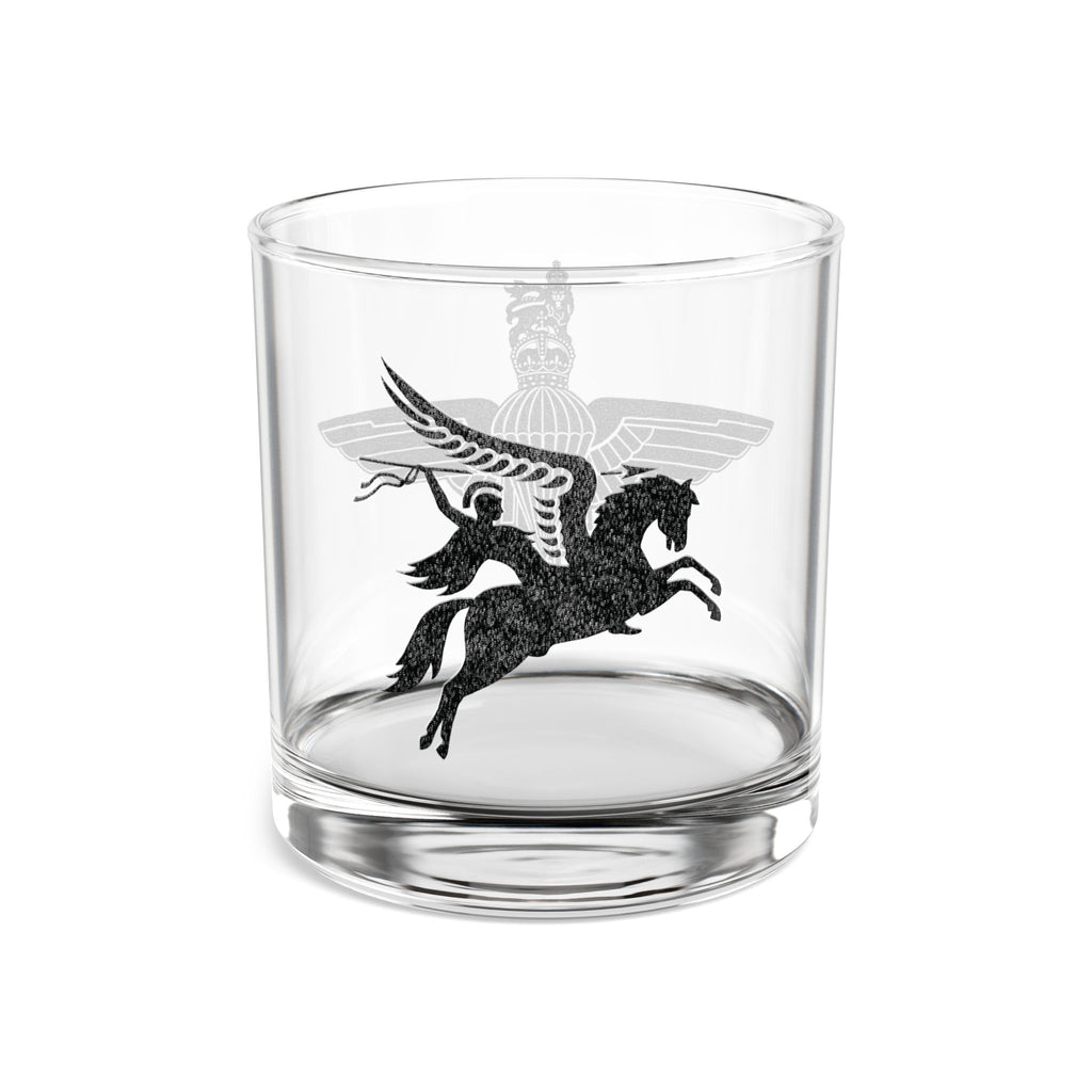 Parachute Regiment Whisky Glass | Cap Badge & Pegasus | Hand-Drawn Original Art by Former 1 Para CK Mackie