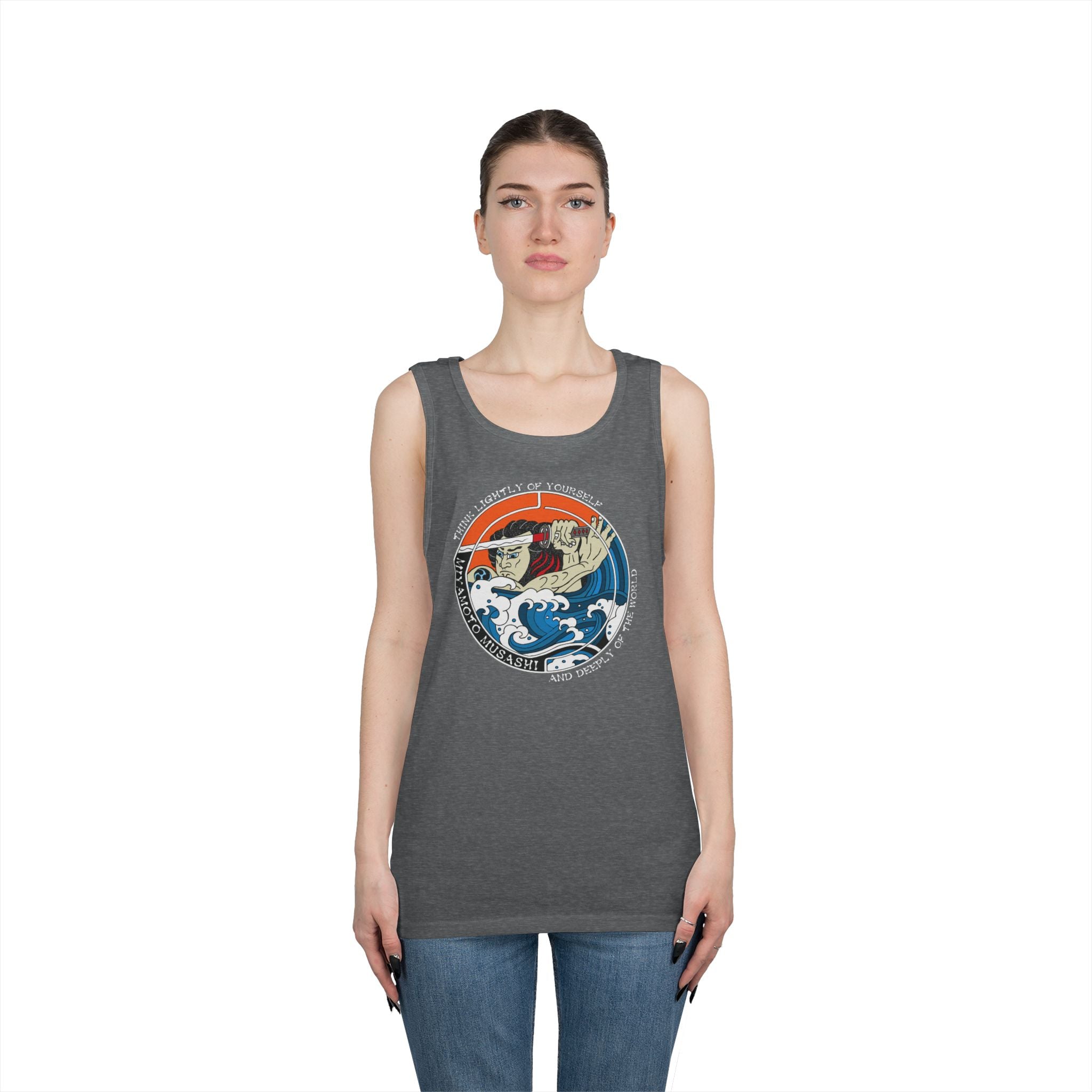 Musashi Philosophy Tank — “Think lightly of yourself and deeply of the world” Cotton Tank