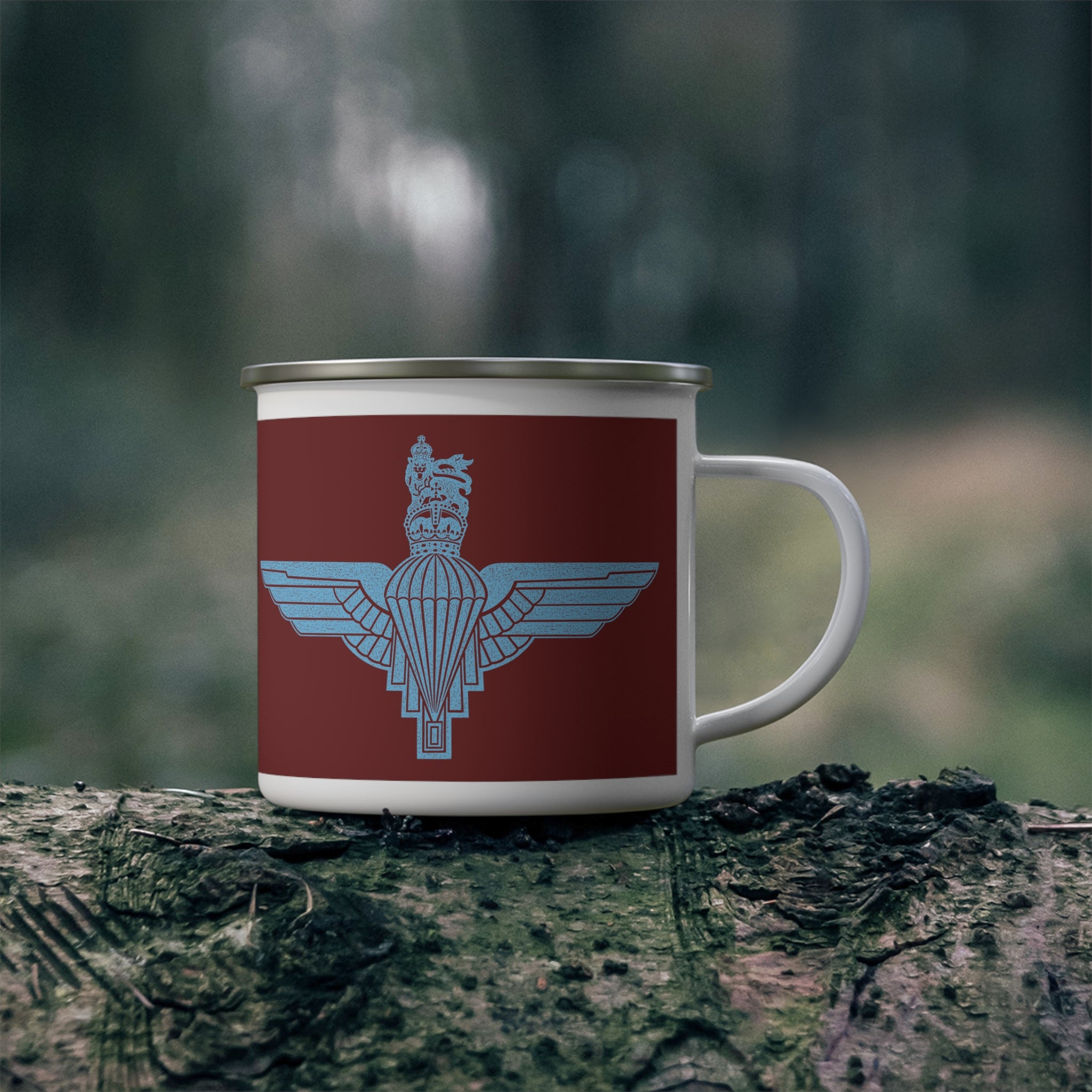 Enamel Parachute Regiment Camping Mug