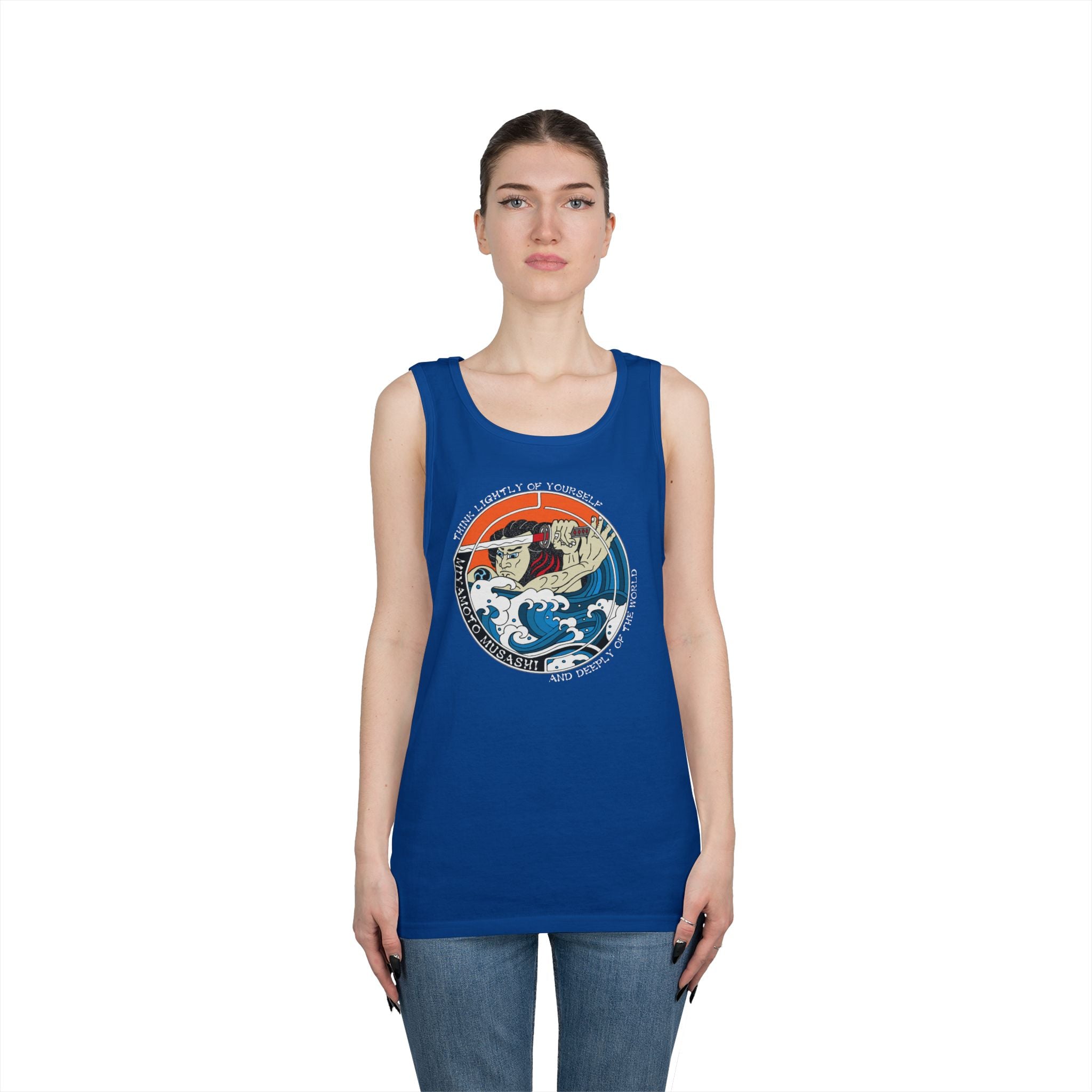 Musashi Philosophy Tank — “Think lightly of yourself and deeply of the world” Cotton Tank