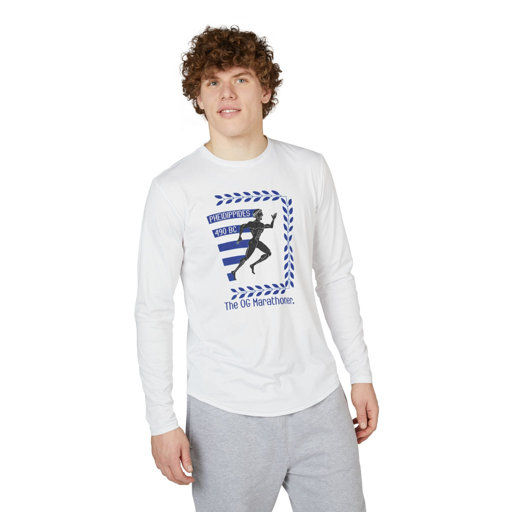 Pheidippides Running Tee — UV Performance Long Sleeve for Endurance Runners