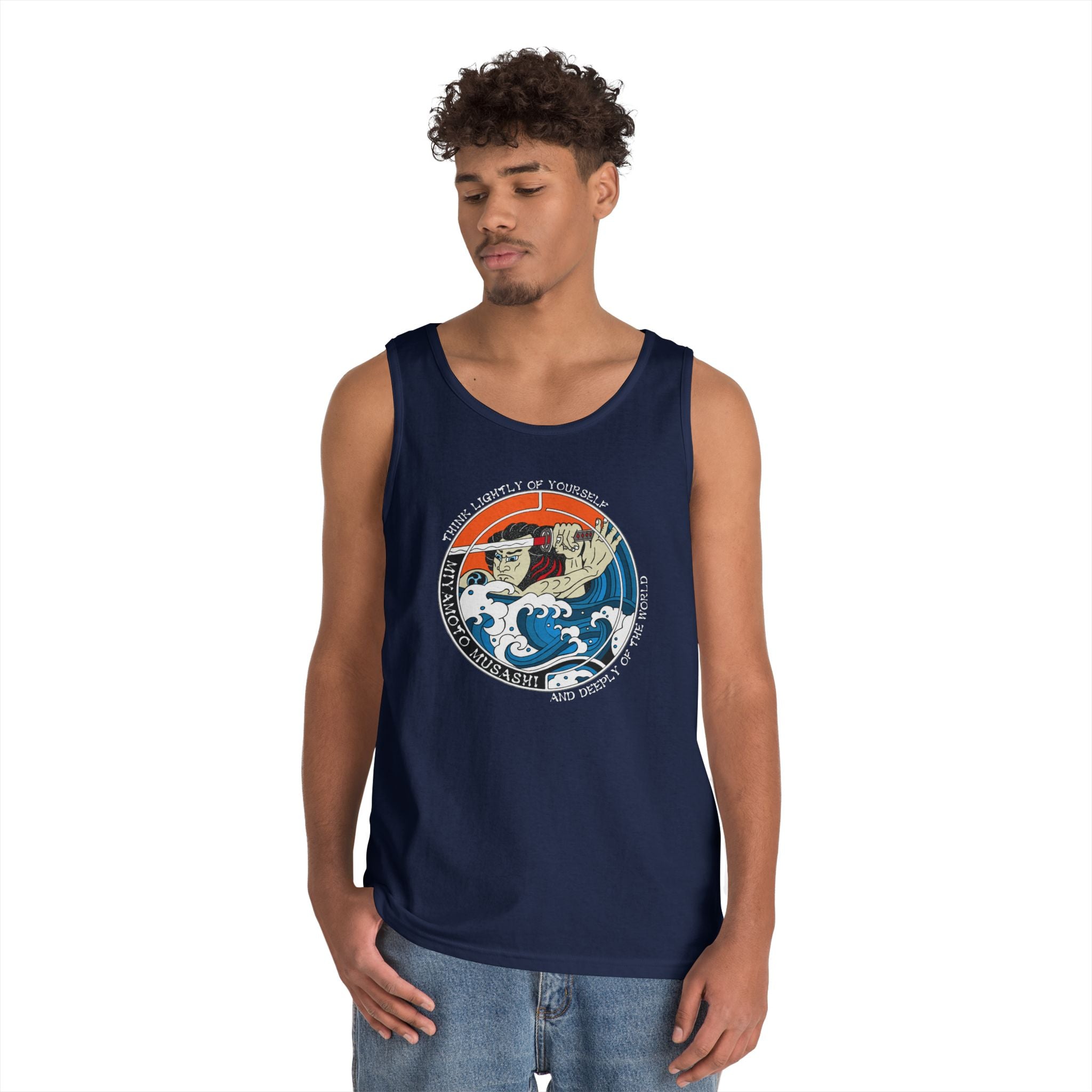 Musashi Philosophy Tank — “Think lightly of yourself and deeply of the world” Cotton Tank